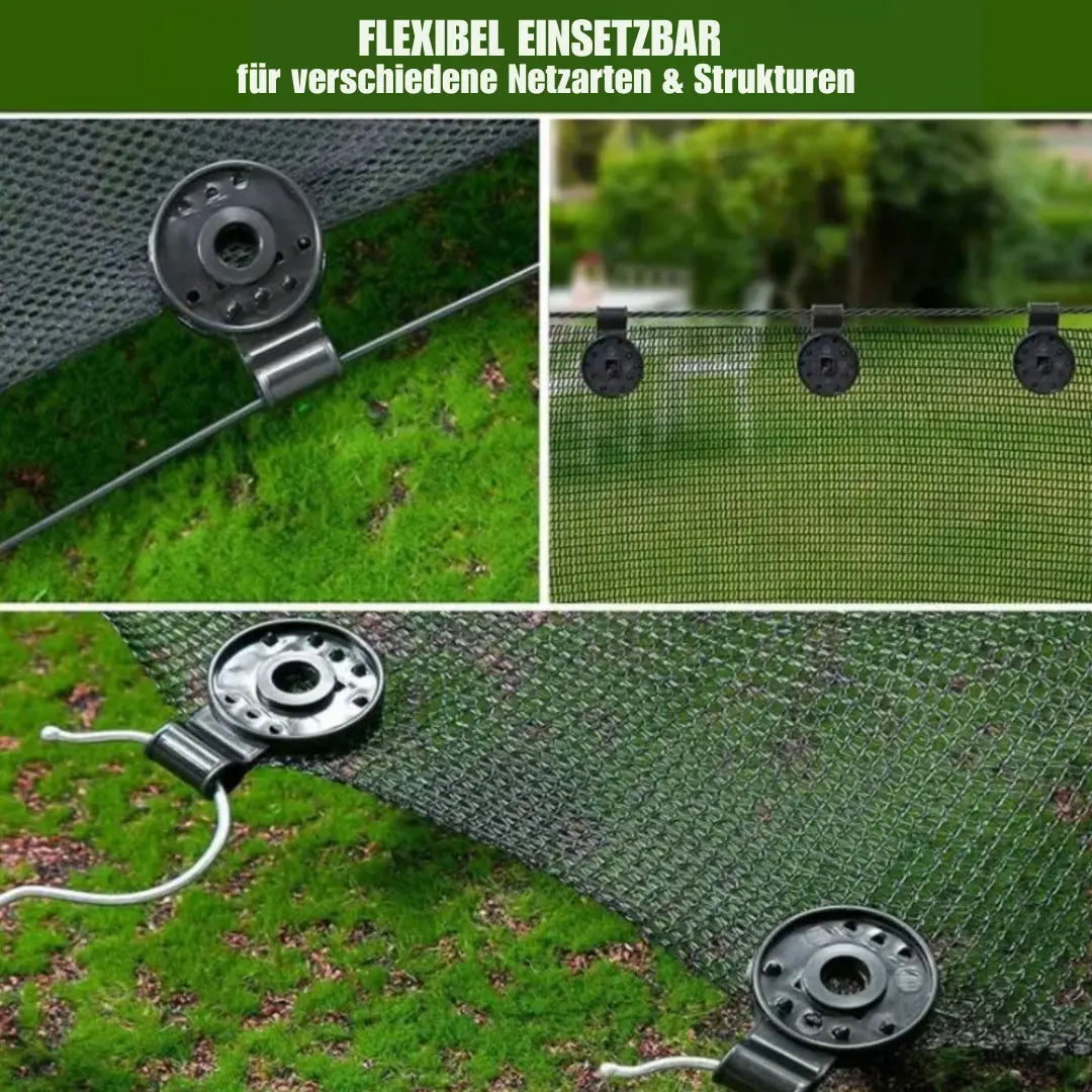 GripForce Garden Clips – 50-Pack Net and Tarp Fasteners