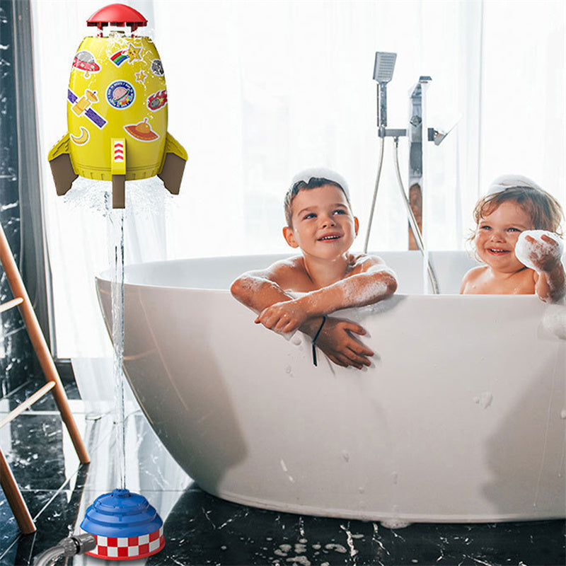 Rocket Water Sprinkler Toy for Outdoor Backyard Summer Play