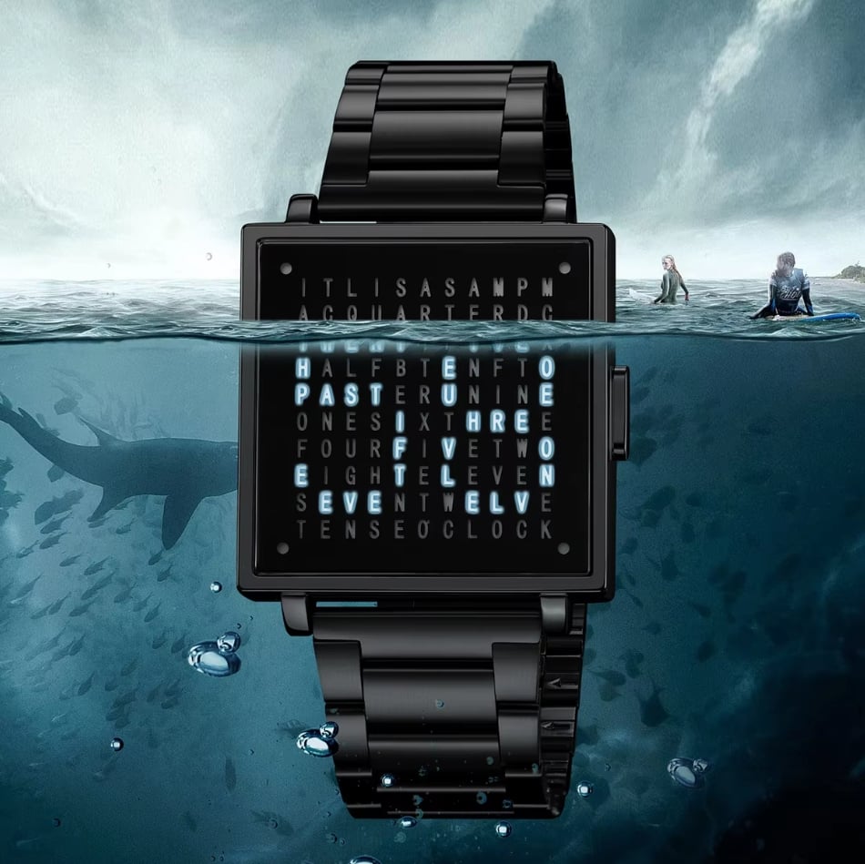 LexoTime - Orologio digitale unisex con finitura testurizzata