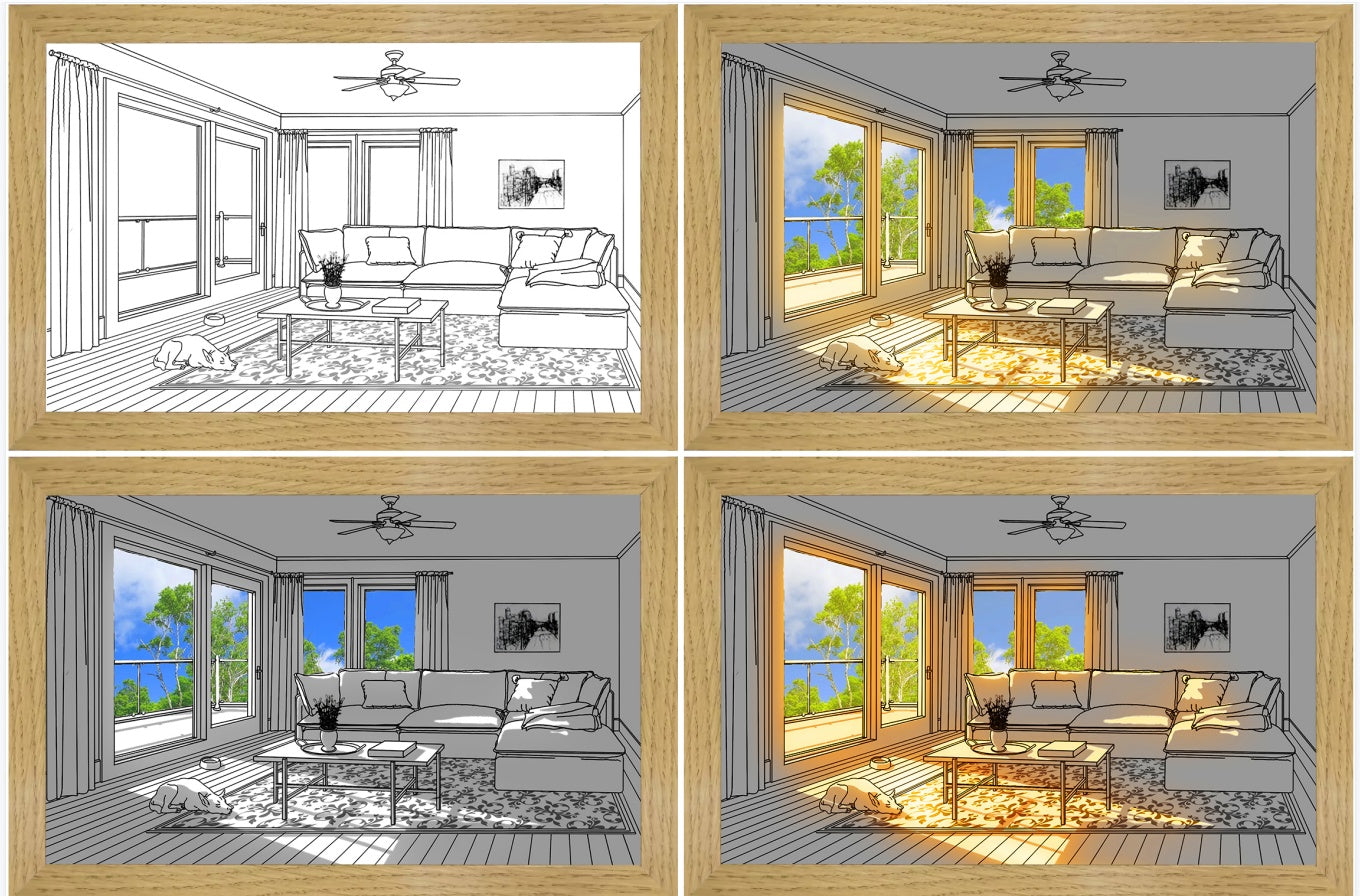 LED Picture Frame Lamp for Modern Home and Bedroom Decor