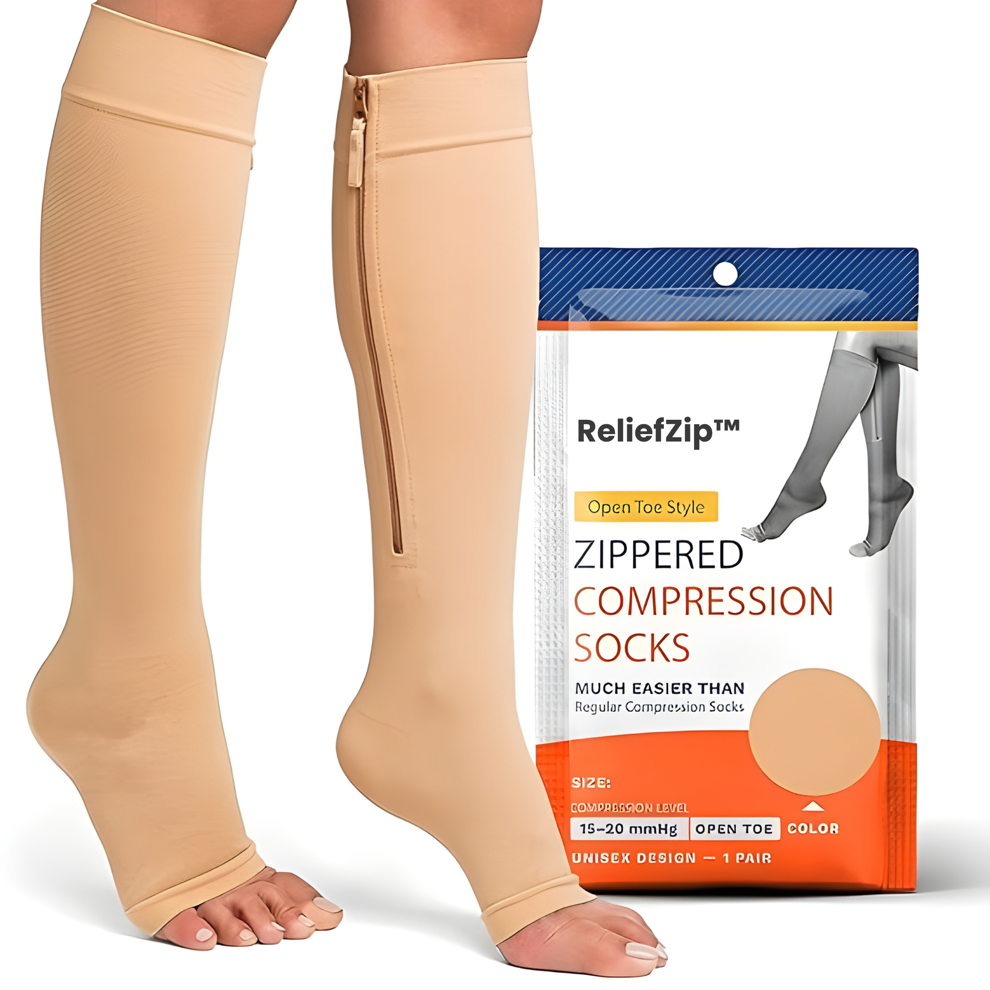 FlexSupport - Zipper Compression Socks