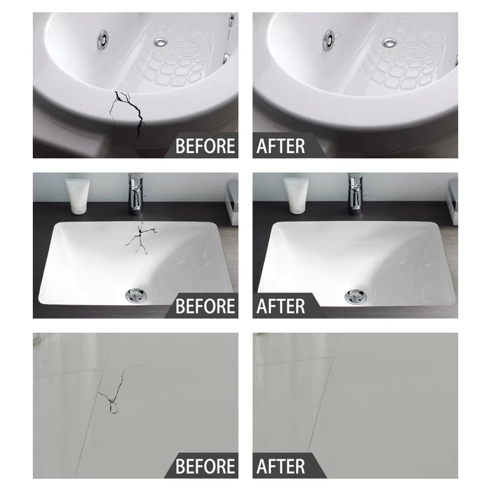 VulcanFix — Tile Repair Paste for Cracks, Chips, and Surface Restoration