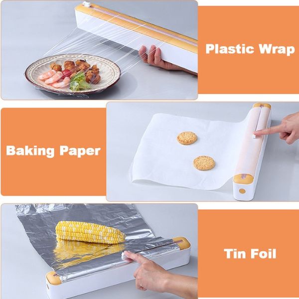 WrapMaster Pro — magnetický dávkovač potravinové fólie s vestavěným řezákem
