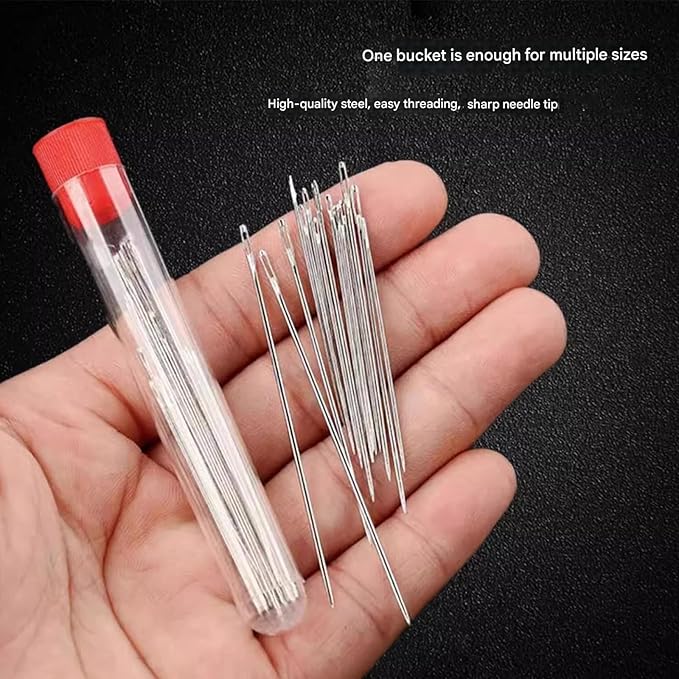 Effortless-Thread Needle Kit – 37-Piece Self-Threading Set