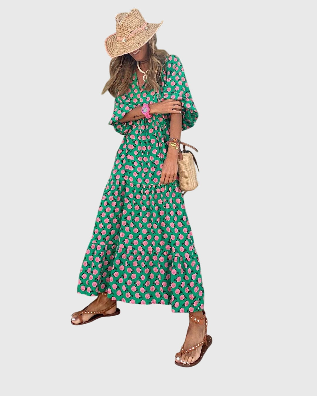 Sarah - Abito lungo boho da donna