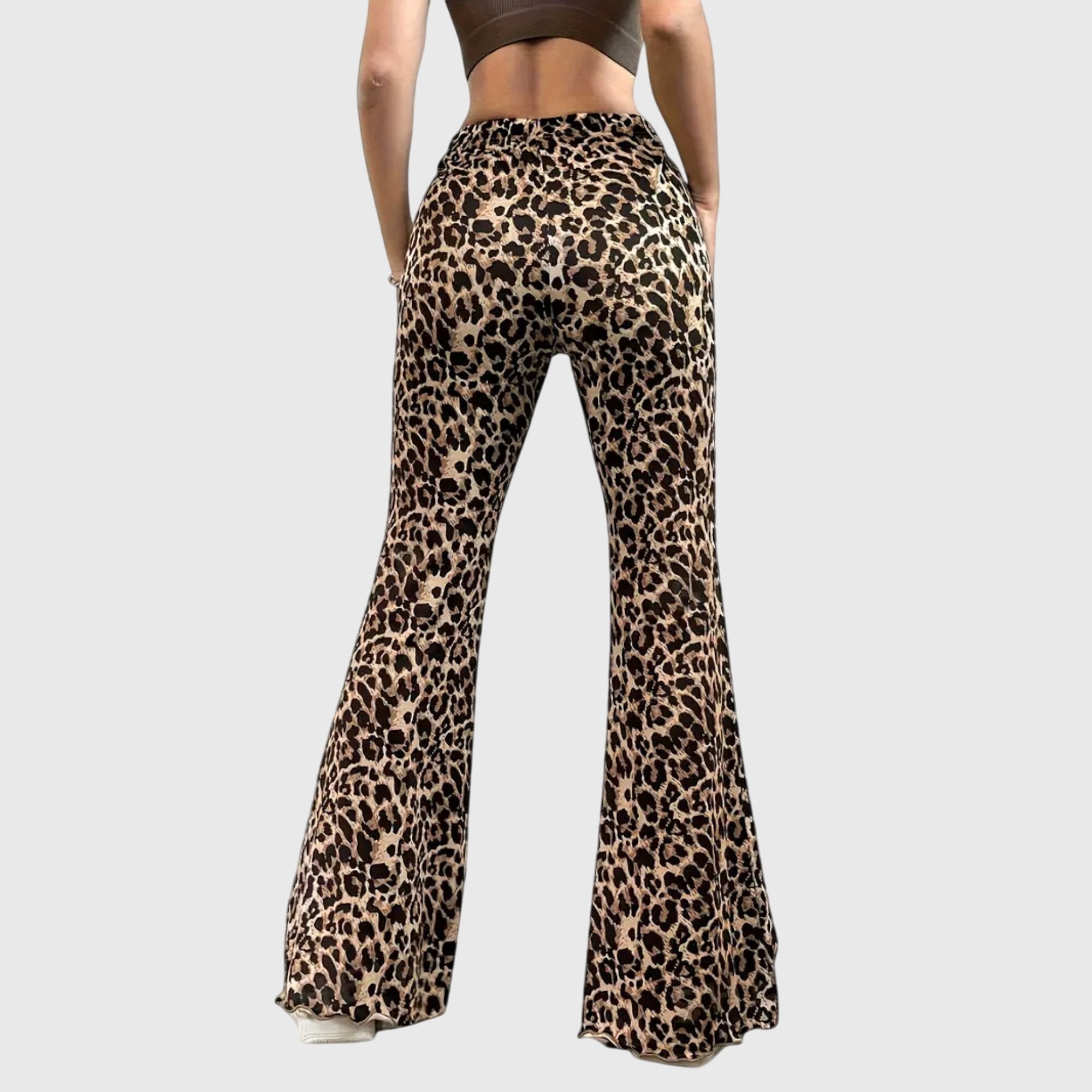 Aliyah - Leopard Bootcut Pants