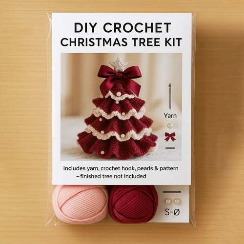 TwinkleStitch – Ručně háčkovaná vánoční ozdoba na stromeček