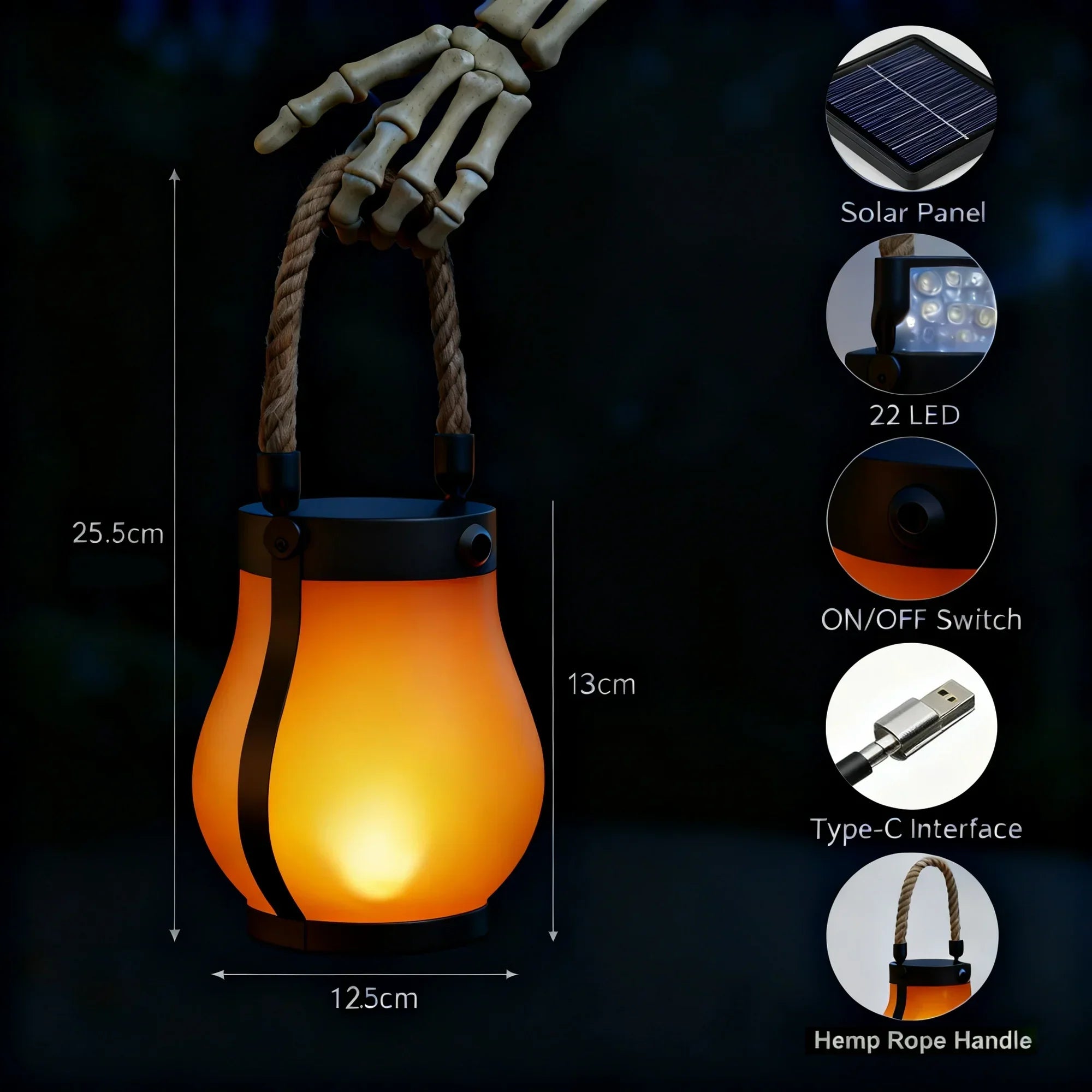 LumaFlare Pro – solární lucerna s efektem plamene