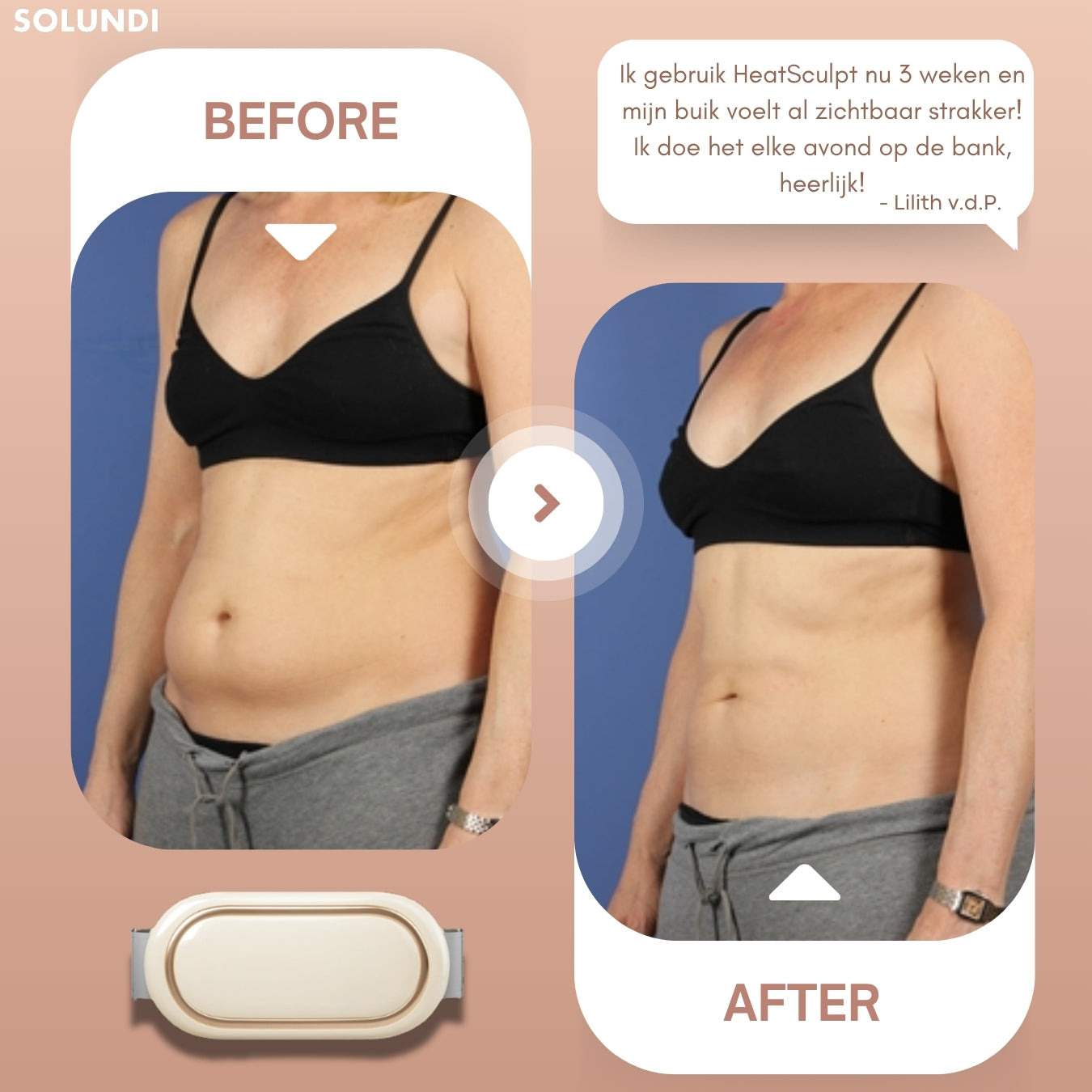 HeatSculpt břišní pás – nahřívací masážní pás s vibracemi