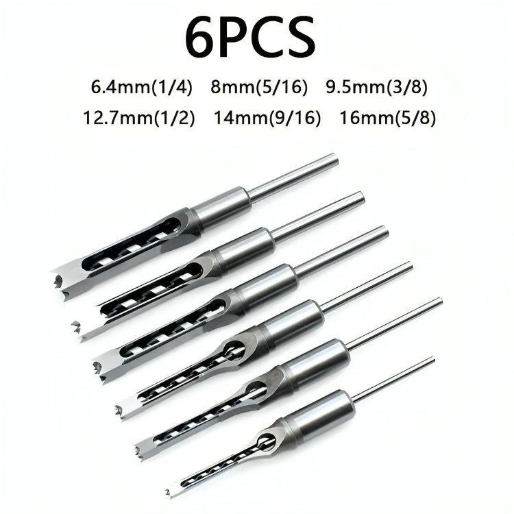 ChiselPro - Square Hole Wood Drill Bit Set