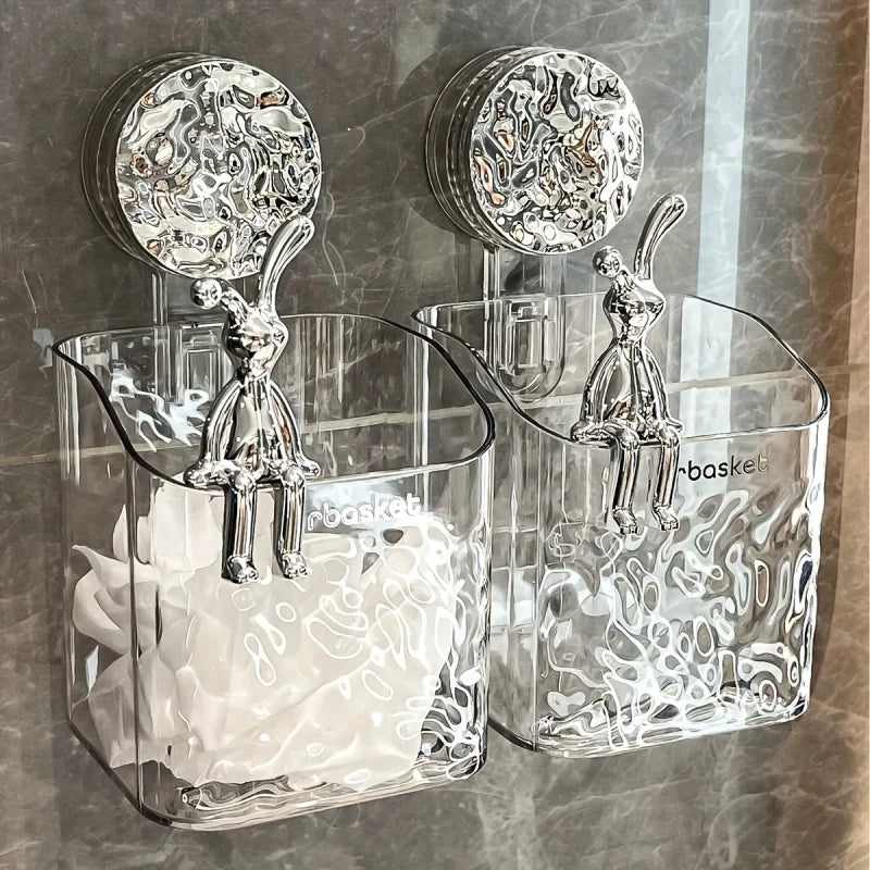 NestGrip - Clear Wall-Mounted Shower Caddy