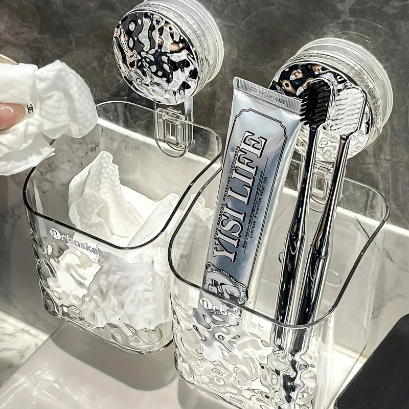 NestGrip - Clear Wall-Mounted Shower Caddy
