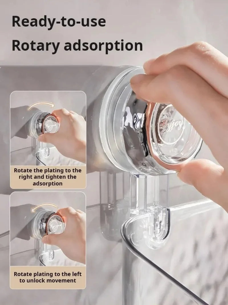 NestGrip - Clear Wall-Mounted Shower Caddy