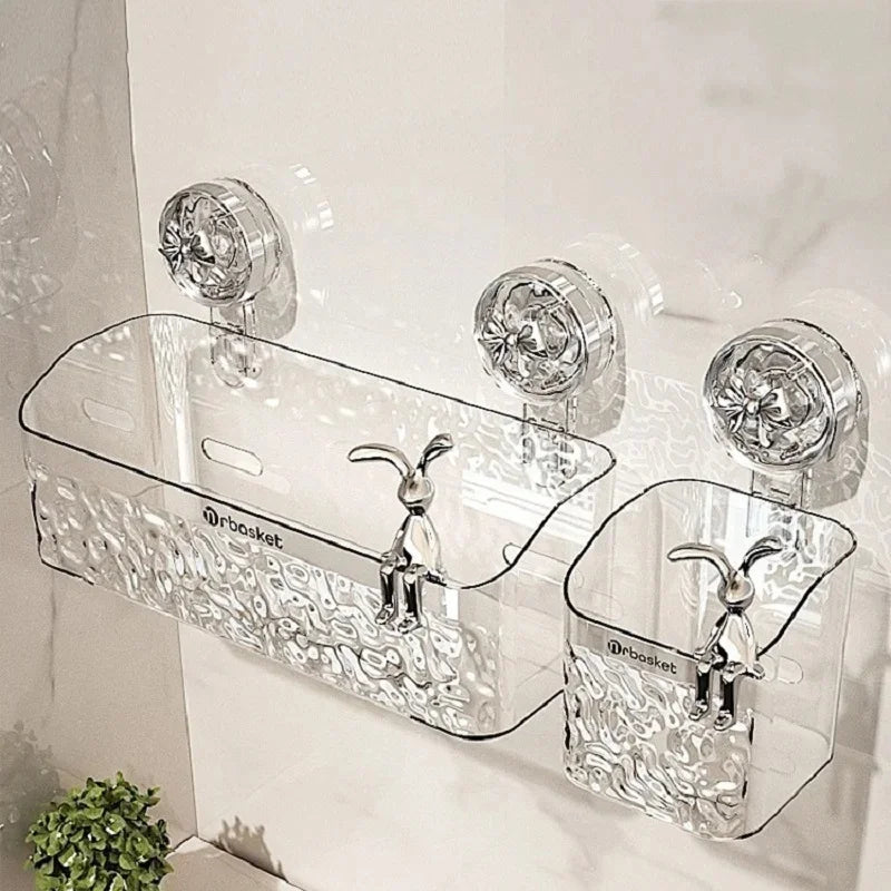 NestGrip - Clear Wall-Mounted Shower Caddy