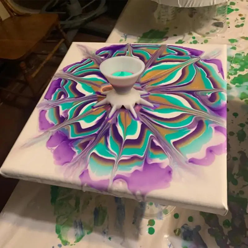 Fluid Art Bloom Pour Tool for Acrylic Painting