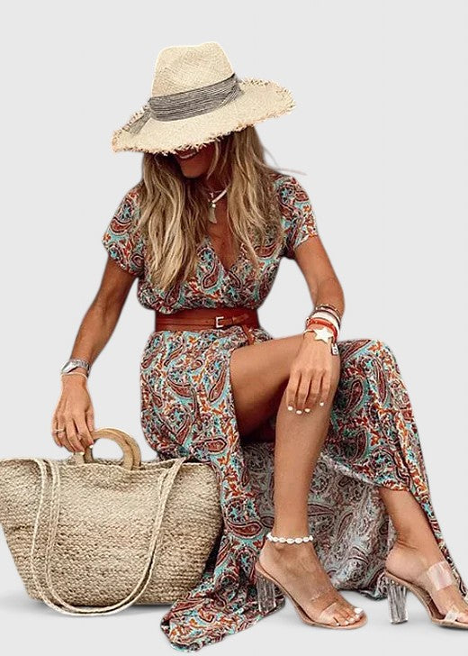 Lorraine - Abito lungo boho elegante da donna