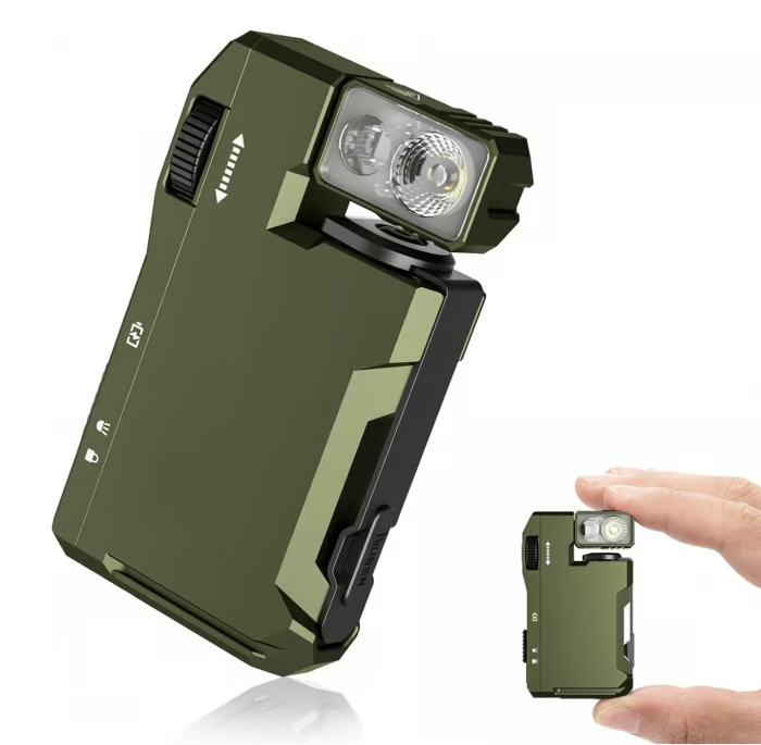 WUBENG5 - Torcia tascabile MicroBeam – torcia magnetica ricaricabile da 400 lumen