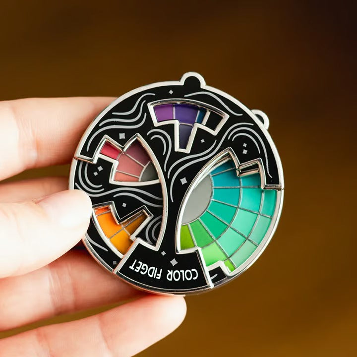 SpinPin - Rotating Color Wheel Enamel Pin