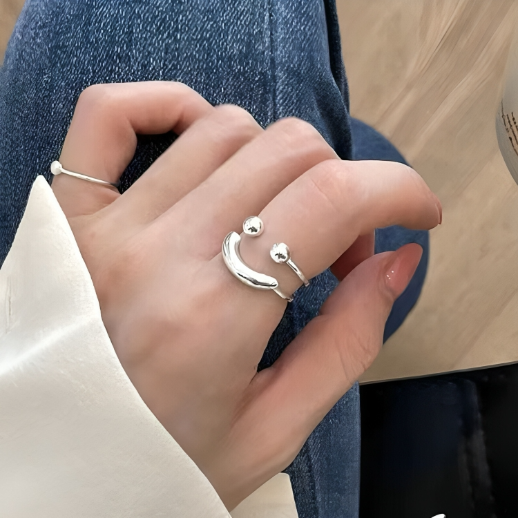 PositiviRing - Anello regolabile con smiley