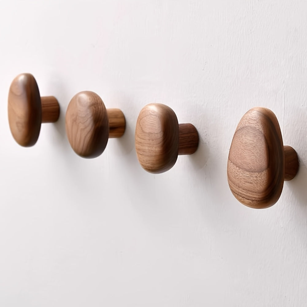 OakPebble - Wooden Wall Hooks Set