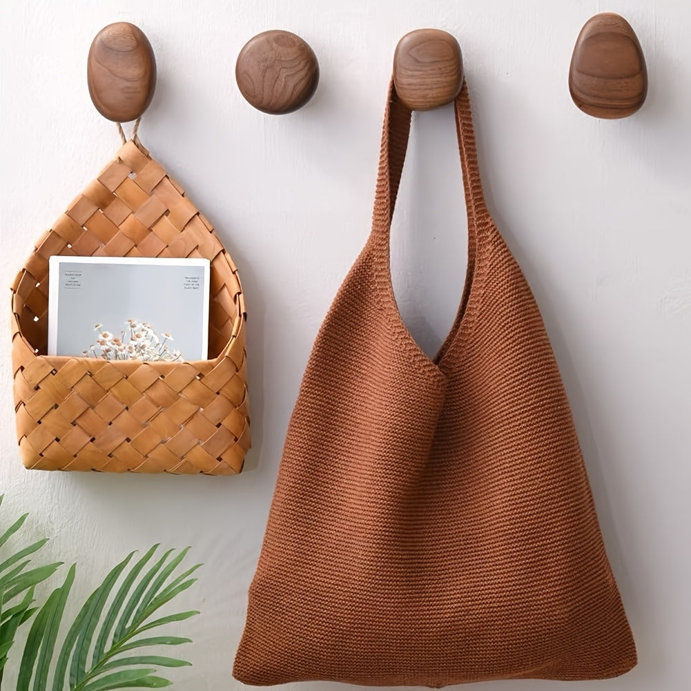 OakPebble - Wooden Wall Hooks Set