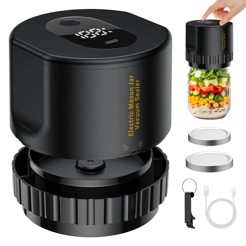 Elektrická vakuová pumpa na zavařovací sklenice Mason Jar
