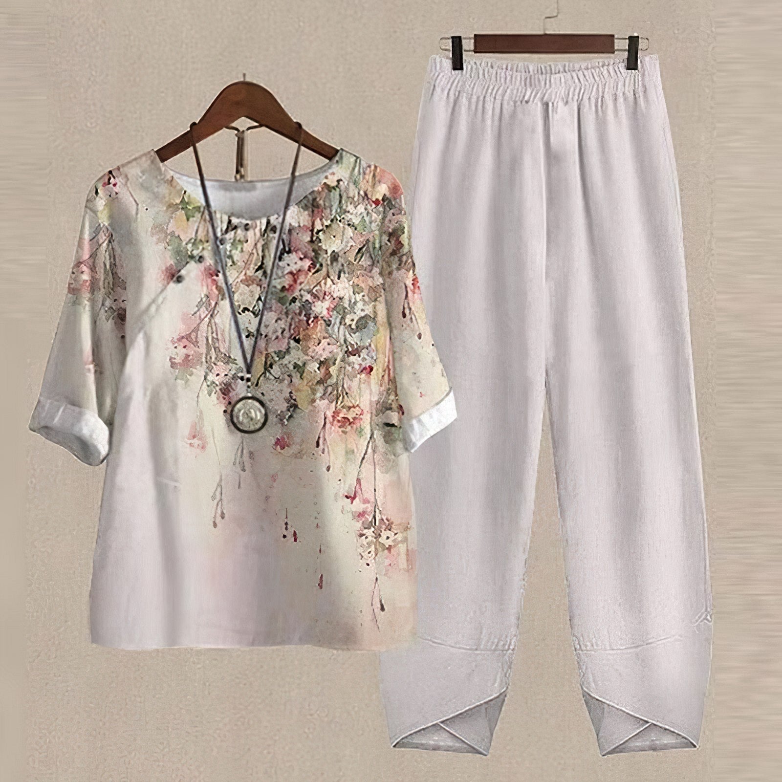 Poppy Women's Floral Print Two-Piece Lounge Set