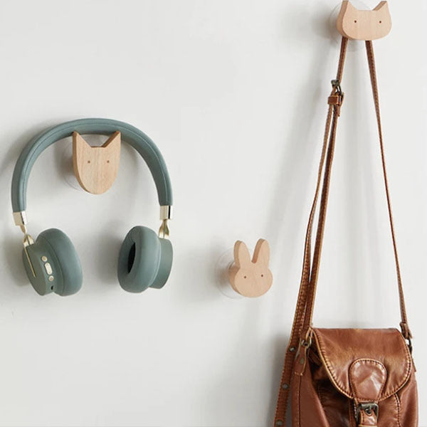 NordicPals - Ganci da Parete con Animali in Legno