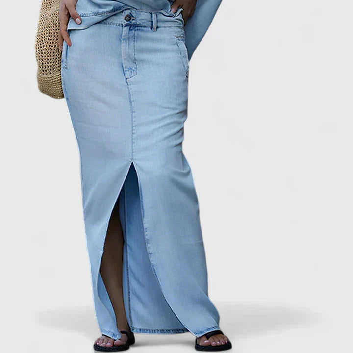 Averlynn - Completo elegante da donna con gonna lunga