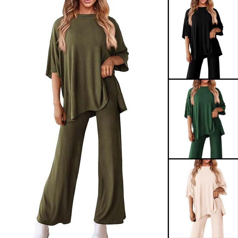 Metro Set – Relaxed Two-Piece Wide-Leg Outfit