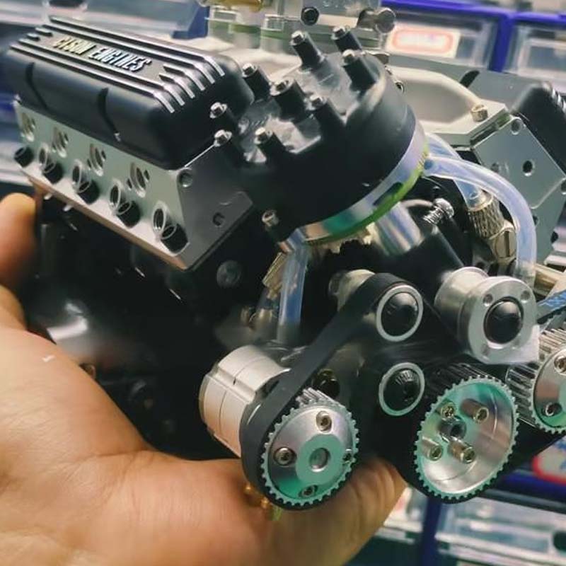 V8Craft - Kit di montaggio per modello di motore V8 meccanico