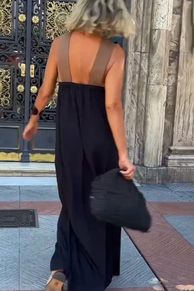 GlowGoddess— Sleeveless Halter Jumpsuit